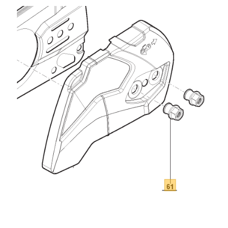 Ecrou de carter de frein de chaîne pour tronçonneuse GGP 118804303 0
