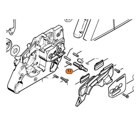 Goujon guide Stihl 026 C, MS 260 CB, MS 270 CB, MS 280 CB, MS 361 CBQ