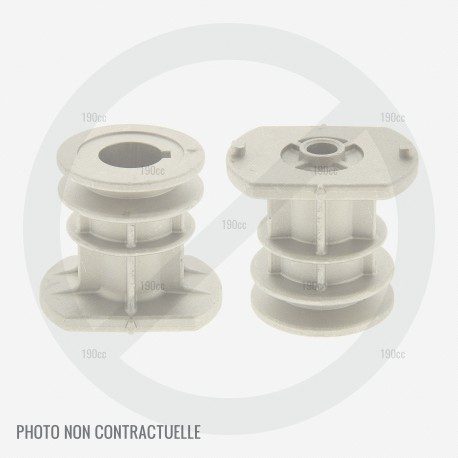 Support de lame tondeuse GGP MC534 TR et MCS534 TR. Support court (diam int 22 mm)