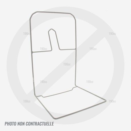 Armature de bac pour tondeuse GGP NG 410, 414, 460, 464 et 504