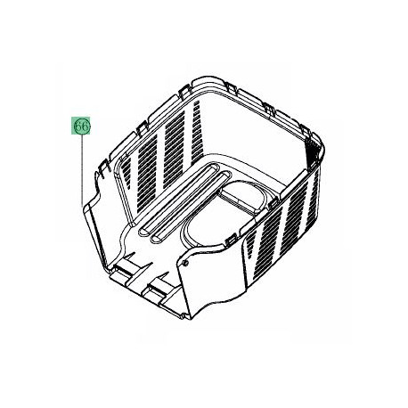 Bac inférieur pour tondeuse MTD Optima 34 E