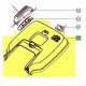 Couvercle de bac pour tondeuse MTD Optima 34 E