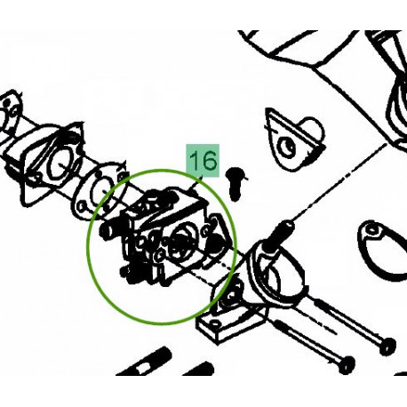 Carburateur tronçonneuse MTD GCS 3800/35 et GCS 4100/40