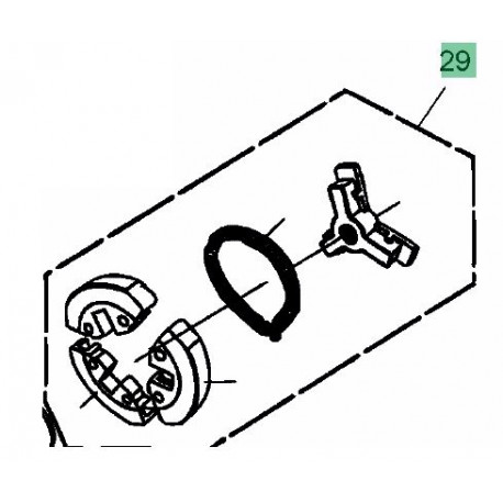 Embrayage tronçonneuse MTD GS 3800/35 et GS 4100/40