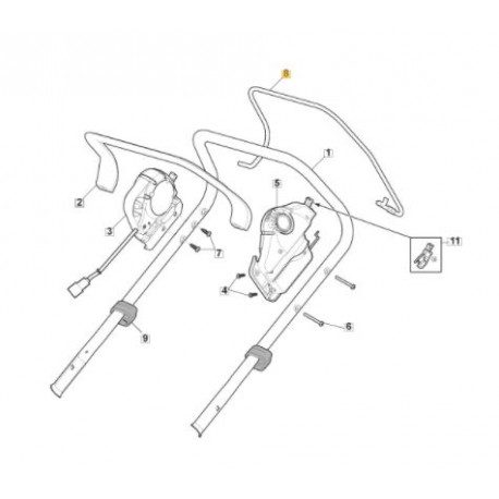 Levier de commandede traction GGP 181103511/0