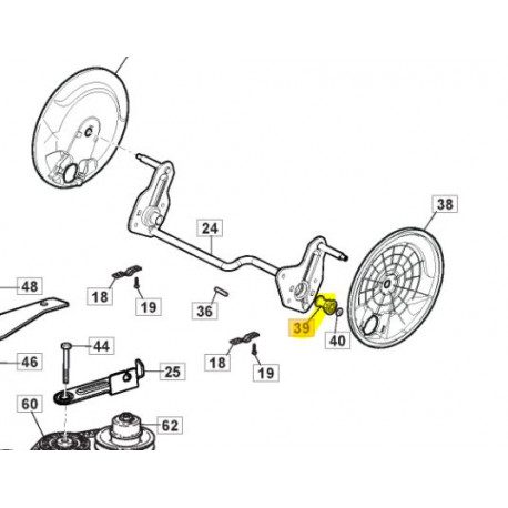 Bague de roues GGP 322042068/0 pour tondeuse à gazon