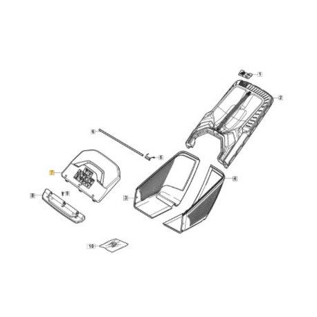 Clapet arrière pour trappe d'ejection GGP 322600357/1