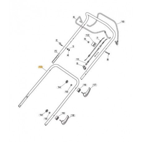 Mancheron inférieur de guidon GGP 381007563/1