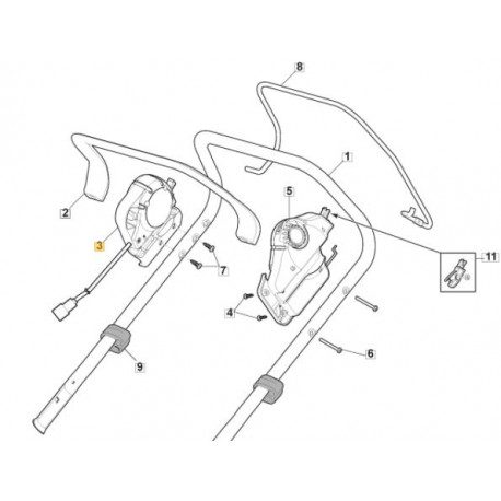 Boitier de commande 381600575/1 pour tondeuse à batterie GGP