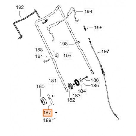 Tube d'extension de guidon de tondeuse Mc Culloch