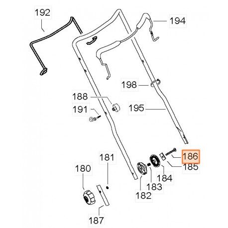 Boulon de fixation pour support de guidon