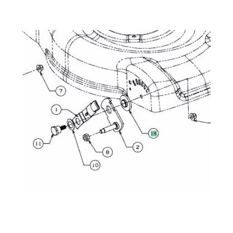 Rondelle de roue MTD 741-0751