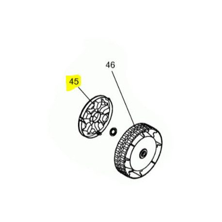 Enjoliveur de roue arrière 3412 EHW