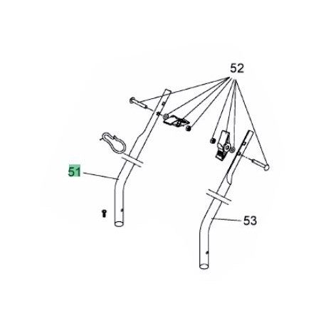 Bras de guidon MTD inférieur DROIT