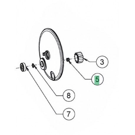 Clips MTD 721-05581 pour pignon de traction