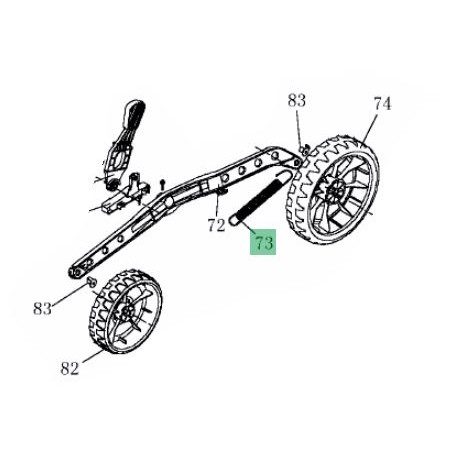 Ressort MTD 732-05306 pour relevage centralisé