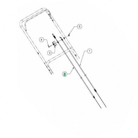 Cable embrayage 746-06192 pour tondeuse Cub Cadet