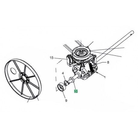 Anneau MTD 750-04664 pour boitier de traction