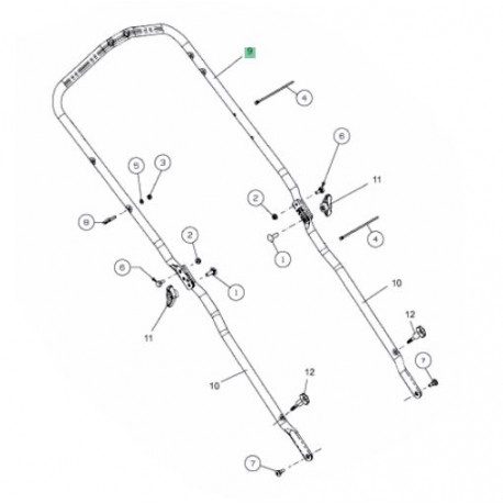 Brancard MTD 749-05050637 partie supérieure