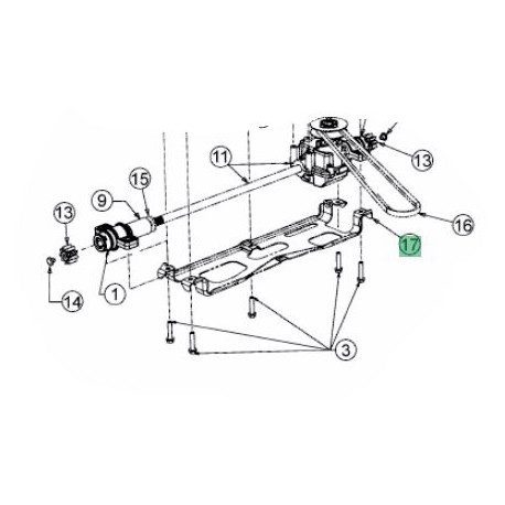 Support de boite de vitesse MTD 787-01915C