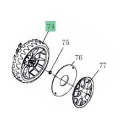 Roue arrière MTD 092.64.518