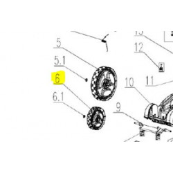 Roue de tondeuse Gardif CLMB3640G34