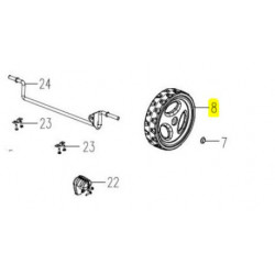 Roue arrière Lawnmaster ME 1844L M