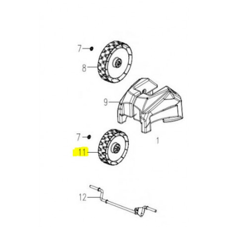 Roue de tondeuse Lawnmaster ME1844 LM