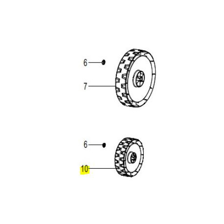 Roue tondeuse electrique Dori ME1842M