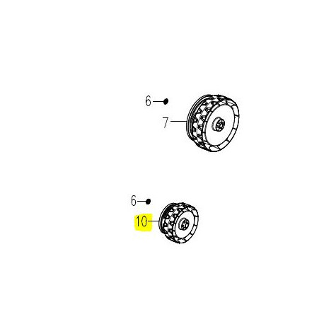 Roue pour tondeuse MEB1435