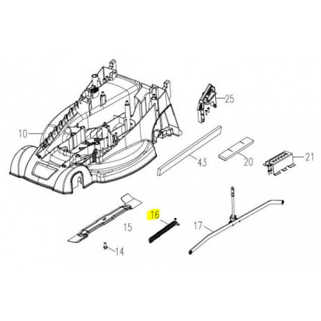 Ressort de relevage Lawnmaster ME 1844L M