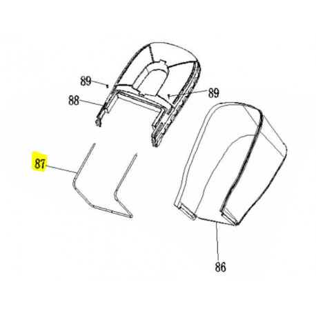 Cadre de sac tondeuse Id Tech et Lawnmaster 53 cm