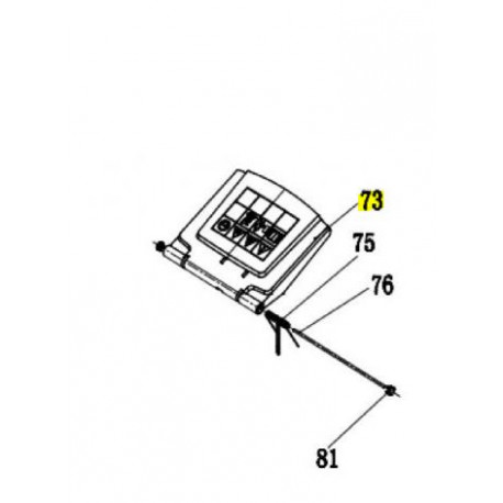 Deflecteur tondeuse Lawnmaster MP534S, MP534S4Y190