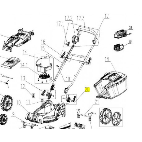 Fixation de guidon Gardif CL211025109