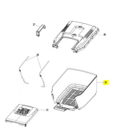 Bac Lawnmaster pour tondeuse à batterie 37 cm