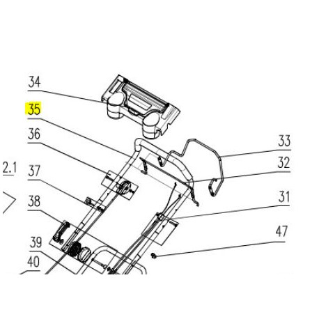 Guidon pour tondeuse Lawnmaster LM 53 SP HW SM