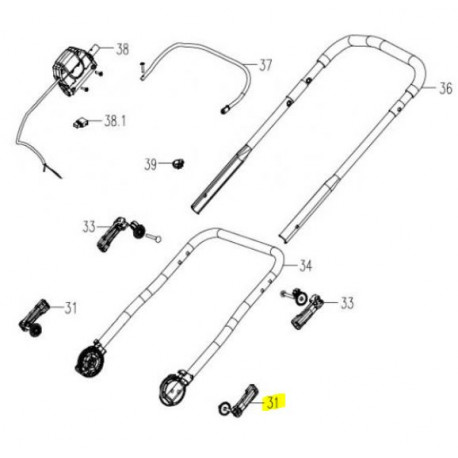 Levier de guidon Supra 4118 Li