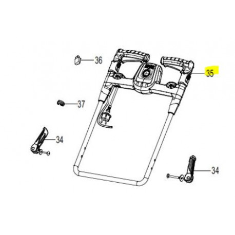 Brancard supérieur type Rotofit pour tondeuse Dori