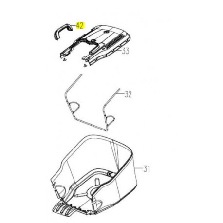 Poignée de bac Lawnmaster ME 1844L M