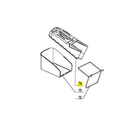 Capot de bac de ramassage Gardif JL50Z0503A2