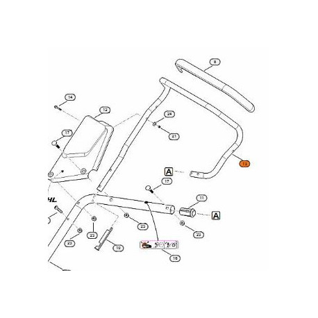 Guidon de tondeuse Stihl RMA 765.0 V