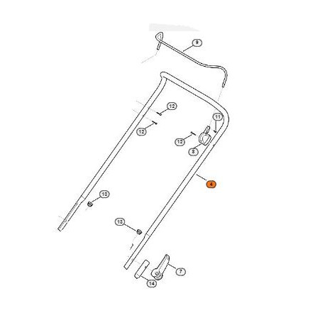 Guidon tondeuse Stihl ME 443.0, ME 443.1 et RME 443.0