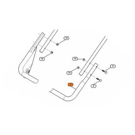 Guidon inférieur Stihl Viking 756 GS et YS