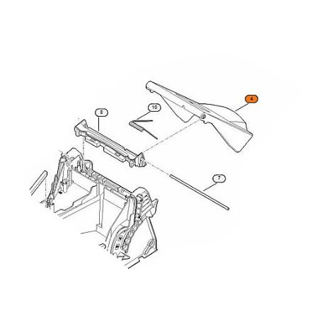 Clapet arrière tondeuse Stihl RME 235.0