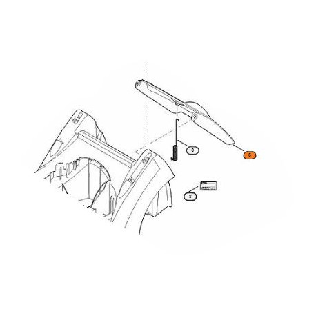 Volet arrière tondeuse Stihl RME 339.0 et RME 339.0 C