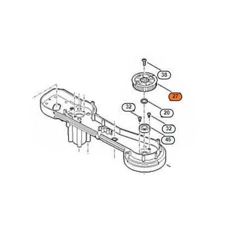 Poulie crantée pour tondeuse Stihl RMA 765 V