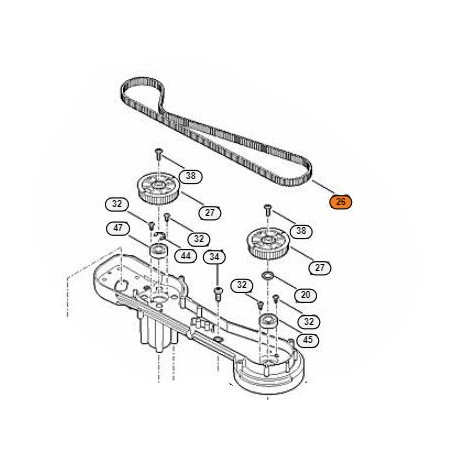 Courroie crantée pour Stihl RMA 765 V