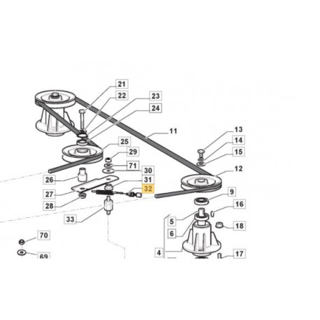 Cable embrayage de lame GGP 382004621/0