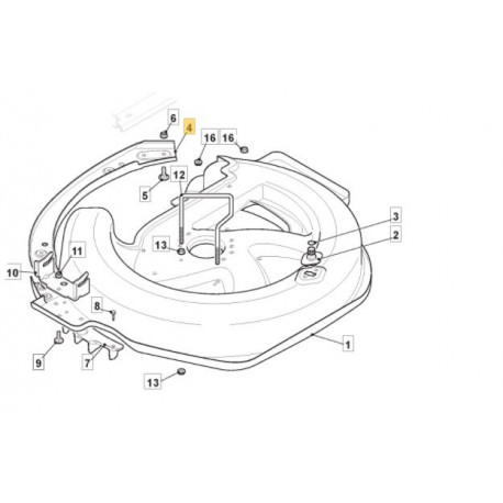 Renfort de plateau de coupe GGP largeur 66 cm