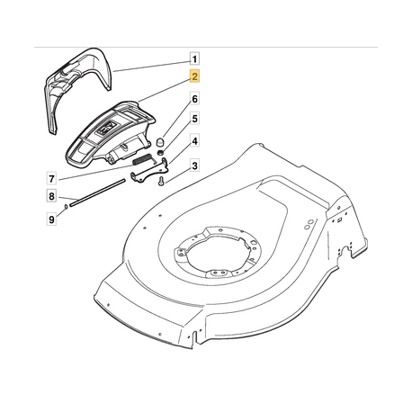 Trappe ejection latéral tondeuse de fabrication MTD